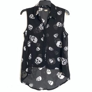 Skull Black Top